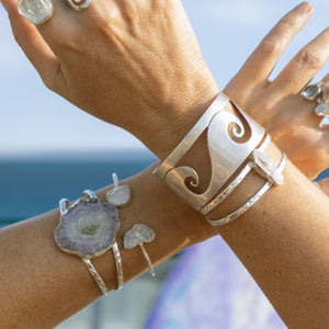 Jenstones bracelets are timeless creations handmade with fine sterling silver.