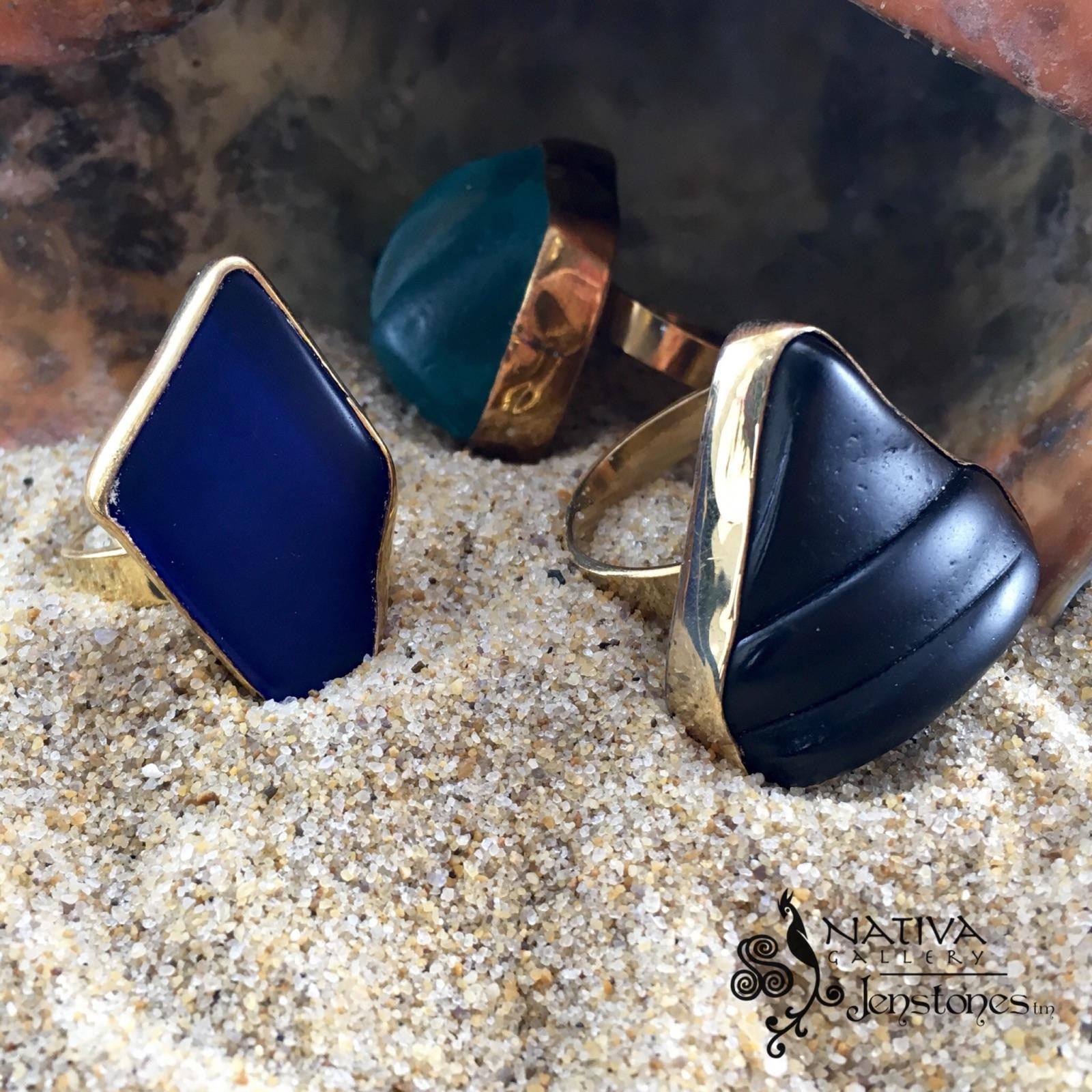 A New Earth: Bronze, Sea Glass and Essential Oils