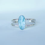 Load image into Gallery viewer, Statement Oval Larimar Cuff-Jenstones Jewelry
