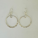 Load image into Gallery viewer, Silver Tide Swirl Earrings (Sterling Silver)-Jenstones Jewelry
