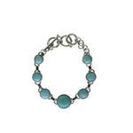 Load image into Gallery viewer, Larimar Circle Multi Stone Bracelet-Jenstones Jewelry
