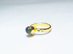Load image into Gallery viewer, Freedom Stone Labradorite Ring - Gold Plated over Brass-Jenstones Jewelry

