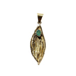 Load image into Gallery viewer, Flower Power Statement Pendant in Brass-Jenstones Jewelry
