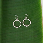 Load image into Gallery viewer, Sterling Silver Ouroboros Earrings-Jenstones Jewelry
