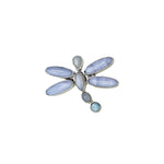 Load image into Gallery viewer, Dragonfly Ring - ???, Moonstone, Larimar in Sterling Silver-Jenstones Jewelry
