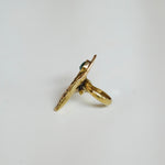 Load image into Gallery viewer, Flower Power Ring in Brass-Jenstones Jewelry
