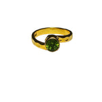 Load image into Gallery viewer, Freedom Stone Peridot Grateful Ring - Gold Plated over Brass-Jenstones Jewelry
