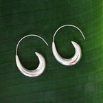 Load image into Gallery viewer, Ocean Wave Hoop Earrings-Jenstones Jewelry
