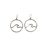 Load image into Gallery viewer, Nosara Wave Hoops Sterling Silver-Jenstones Jewelry

