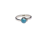 Load image into Gallery viewer, Freedom Stone Larimar Peace Ring - Sterling Silver-Jenstones Jewelry
