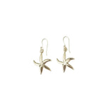 Load image into Gallery viewer, Sea Star Earrings Brass-Jenstones Jewelry
