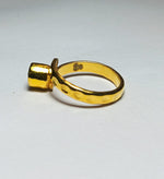 Load image into Gallery viewer, Freedom Stone Peridot Grateful Ring - Gold Plated over Brass-Jenstones Jewelry
