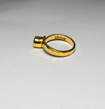 Load image into Gallery viewer, Freedom Stone Blue Topaz Shine Ring - Gold Plated over Brass-Jenstones Jewelry
