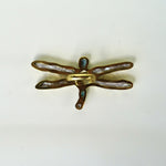 Load image into Gallery viewer, Dragonfly Ring - Pearl and Larimar in brass-Jenstones Jewelry
