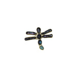 Load image into Gallery viewer, Dragonfly Ring - labradorite, amazonite, pearl in brass-Jenstones Jewelry
