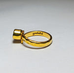 Load image into Gallery viewer, Freedom Stone Peridot Grateful Ring - Gold Plated over Brass-Jenstones Jewelry

