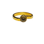 Load image into Gallery viewer, Freedom Stone Citrine Abundance Ring - Gold Plated over Brass-Jenstones Jewelry
