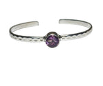 Load image into Gallery viewer, Freedom Stone Amethyst Awaken Cuff - Sterling Silver

