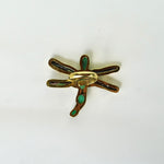 Load image into Gallery viewer, Dragonfly Ring - Pearl and ?? In brass-Jenstones Jewelry
