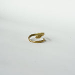 Load image into Gallery viewer, Snake Wrap-Around Ring - Brass-Jenstones Jewelry
