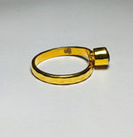 Load image into Gallery viewer, Freedom Stone Citrine Abundance Ring - Gold Plated over Brass-Jenstones Jewelry
