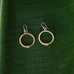 Load image into Gallery viewer, Brass Ouroboros Earrings-Jenstones Jewelry
