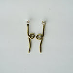 Load image into Gallery viewer, Snake Loop Earrings-Jenstones Jewelry
