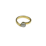 Load image into Gallery viewer, Freedom Stone Pearl Ring - Gold Plated Brass - Wisdom-Jenstones Jewelry
