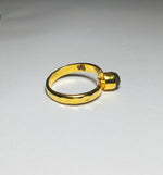 Load image into Gallery viewer, Freedom Stone Labradorite Ring - Gold Plated over Brass-Jenstones Jewelry
