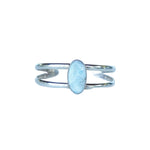 Load image into Gallery viewer, Oval Larimar Cuff-Jenstones Jewelry
