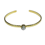 Load image into Gallery viewer, Freedom Stone Wisdom Pearl Bracelet - Gold Plated over Brass-Jenstones Jewelry
