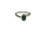 Load image into Gallery viewer, Freedom Stone Emerald Love Ring - Sterling Silver-Jenstones Jewelry
