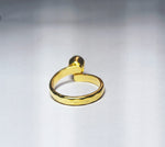 Load image into Gallery viewer, Freedom Stone Labradorite Ring - Gold Plated over Brass-Jenstones Jewelry
