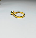 Load image into Gallery viewer, Freedom Stone Turquoise Freedom Ring - Gold Plated over Brass-Jenstones Jewelry
