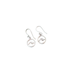 Load image into Gallery viewer, Small Wave Earrings Sterling Silver-Jenstones Jewelry
