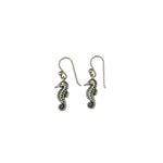 Load image into Gallery viewer, Petite Sterling Silver Sea Horse Dangle Earrings-Jenstones Jewelry
