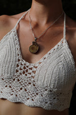 Load image into Gallery viewer, Ancient Sea Ammonite and Small Pearl Pendant - Silver-Jenstones Jewelry
