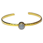 Load image into Gallery viewer, Freedom Stone Moonstone Bracelet - Gold Plated over Brass-Jenstones Jewelry
