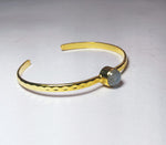 Load image into Gallery viewer, Freedom Stone Moonstone Bracelet - Gold Plated over Brass-Jenstones Jewelry
