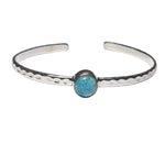 Load image into Gallery viewer, Freedom Stone Larimar Peace Cuff - Sterling silver-Jenstones Jewelry
