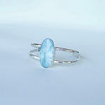 Load image into Gallery viewer, Statement Oval Larimar Cuff-Jenstones Jewelry
