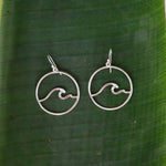 Load image into Gallery viewer, Nosara Wave Hoops Sterling Silver-Jenstones Jewelry
