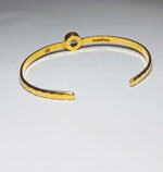 Load image into Gallery viewer, Freedom Stone Amethyst Awaken Cuff - Gold Plated over Brass
