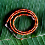 Load image into Gallery viewer, Sunset Orange Agate Beaded Necklace-Jenstones Jewelry

