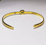 Load image into Gallery viewer, Freedom Stone Peridot Grateful Cuff - Gold Plated over Brass-Jenstones Jewelry
