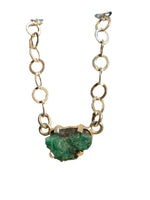 Load image into Gallery viewer, Emerald Chain Necklace-Jenstones Jewelry
