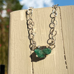 Load image into Gallery viewer, Emerald Chain Necklace-Jenstones Jewelry
