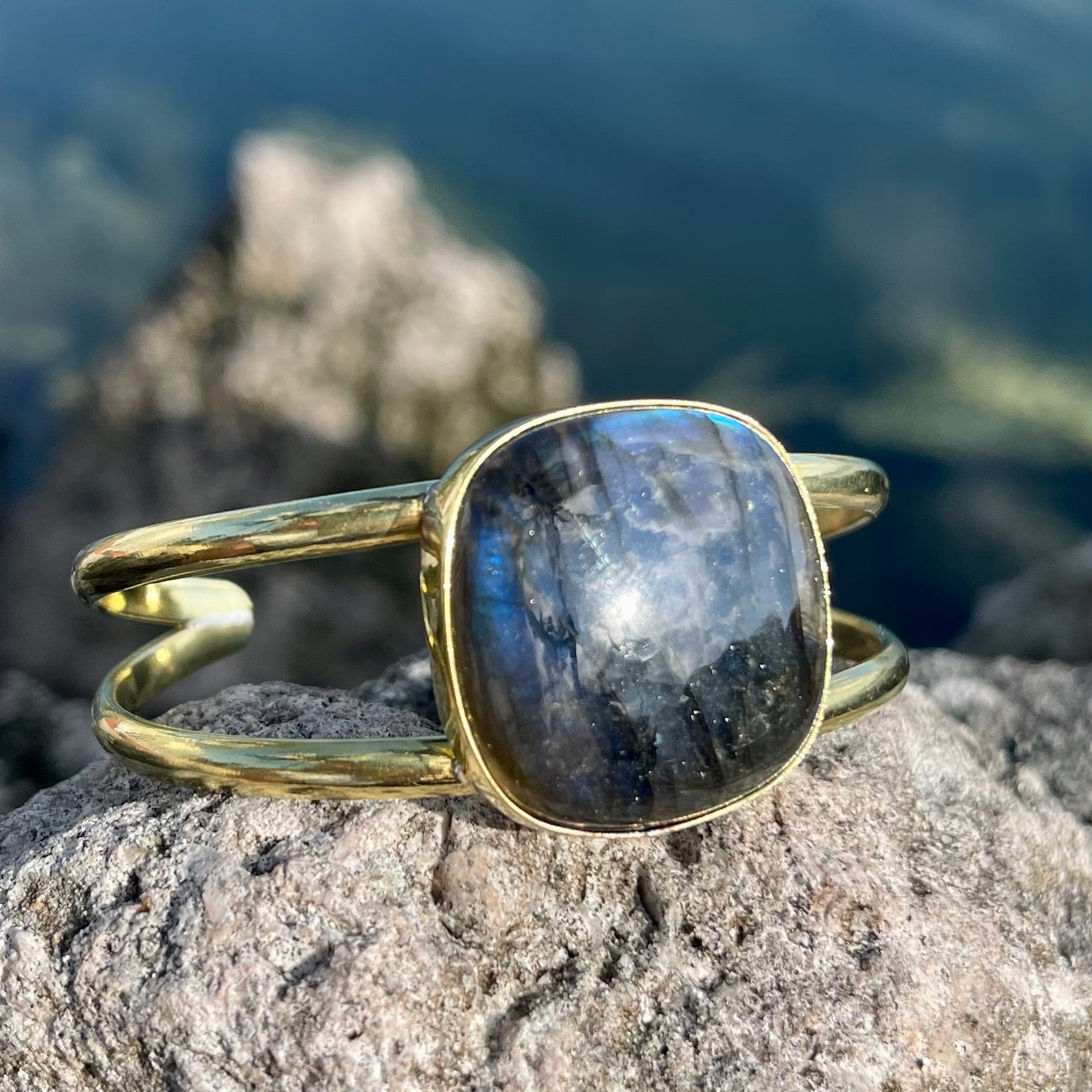 Bronze Labradorite Cuff-Jenstones Jewelry