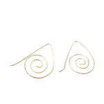 Load image into Gallery viewer, Gold Swirl Earrings (add on)-Jenstones Jewelry
