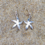 Load image into Gallery viewer, Drop Earrings Silver Starfish-Jenstones Jewelry
